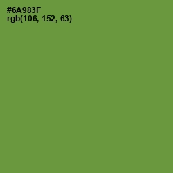 #6A983F - Olive Drab Color Image