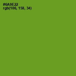 #6A9E22 - Olive Drab Color Image