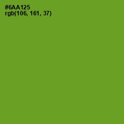 #6AA125 - Olive Drab Color Image