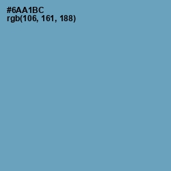 #6AA1BC - Gumbo Color Image