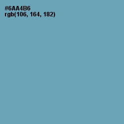 #6AA4B6 - Gumbo Color Image