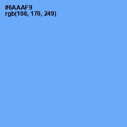 #6AAAF9 - Cornflower Blue Color Image