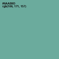 #6AAB9D - Sea Nymph Color Image