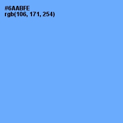 #6AABFE - Cornflower Blue Color Image