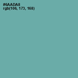 #6AADA8 - Acapulco Color Image