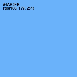 #6AB3FB - Cornflower Blue Color Image