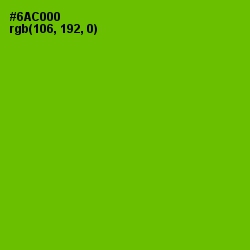 #6AC000 - Bright Green Color Image