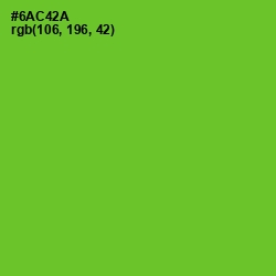 #6AC42A - Bright Green Color Image