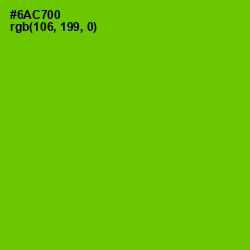 #6AC700 - Bright Green Color Image