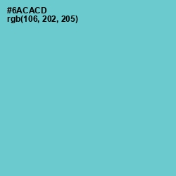 #6ACACD - Downy Color Image