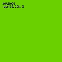 #6AD000 - Bright Green Color Image