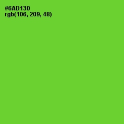 #6AD130 - Bright Green Color Image