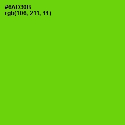 #6AD30B - Bright Green Color Image