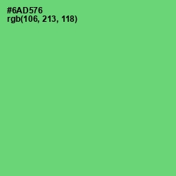 #6AD576 - Pastel Green Color Image