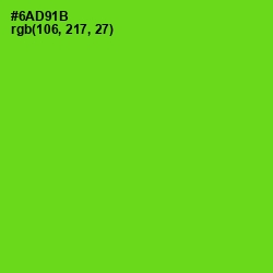 #6AD91B - Bright Green Color Image