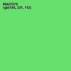 #6ADD70 - Pastel Green Color Image