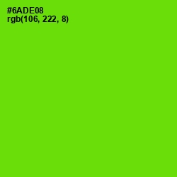 #6ADE08 - Bright Green Color Image