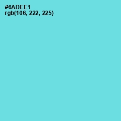 #6ADEE1 - Turquoise Blue Color Image