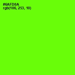 #6AFD0A - Bright Green Color Image