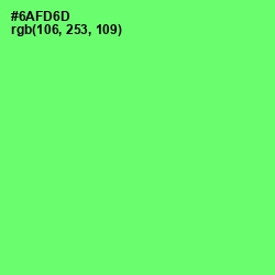 #6AFD6D - Screamin' Green Color Image