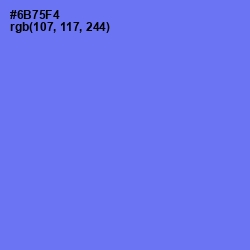 #6B75F4 - Moody Blue Color Image