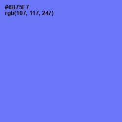 #6B75F7 - Moody Blue Color Image