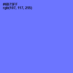 #6B75FF - Moody Blue Color Image