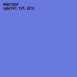 #6B79DF - Moody Blue Color Image