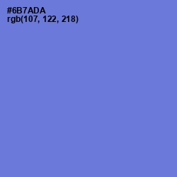 #6B7ADA - Moody Blue Color Image