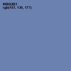 #6B82B1 - Bermuda Gray Color Image