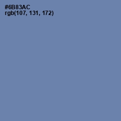 #6B83AC - Bermuda Gray Color Image