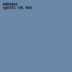 #6B88A9 - Bermuda Gray Color Image