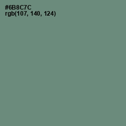 #6B8C7C - Viridian Green Color Image