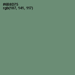 #6B8D75 - Viridian Green Color Image