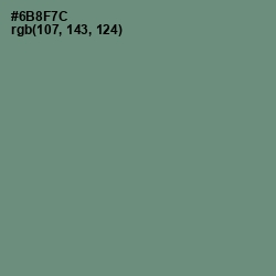 #6B8F7C - Viridian Green Color Image