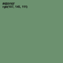 #6B916F - Viridian Green Color Image