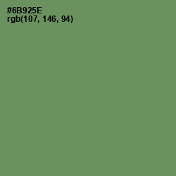 #6B925E - Glade Green Color Image