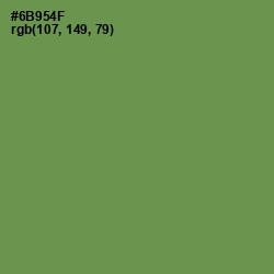 #6B954F - Glade Green Color Image