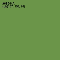 #6B964A - Glade Green Color Image