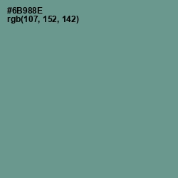 #6B988E - Patina Color Image