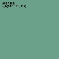 #6BA18B - Bay Leaf Color Image