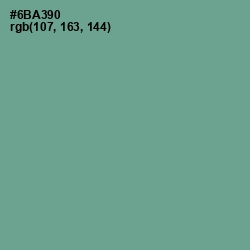 #6BA390 - Sea Nymph Color Image