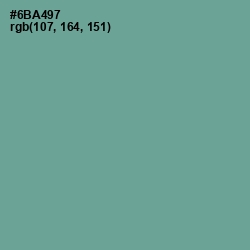 #6BA497 - Sea Nymph Color Image