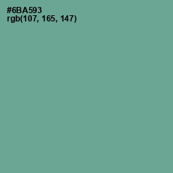 #6BA593 - Sea Nymph Color Image