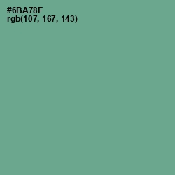 #6BA78F - Silver Tree Color Image