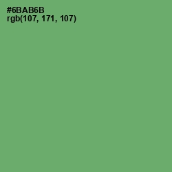 #6BAB6B - Fern Color Image