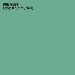 #6BAB8F - Silver Tree Color Image