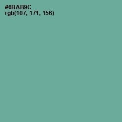 #6BAB9C - Sea Nymph Color Image