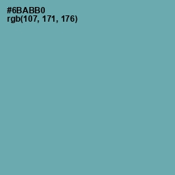 #6BABB0 - Gumbo Color Image