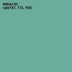 #6BAC9C - Sea Nymph Color Image